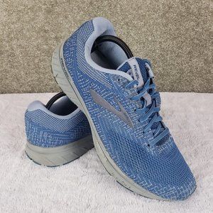 Brooks Revel 3 SZ 14 Mens Blue Knit Low Top Running Athletic Shoe Sneaker